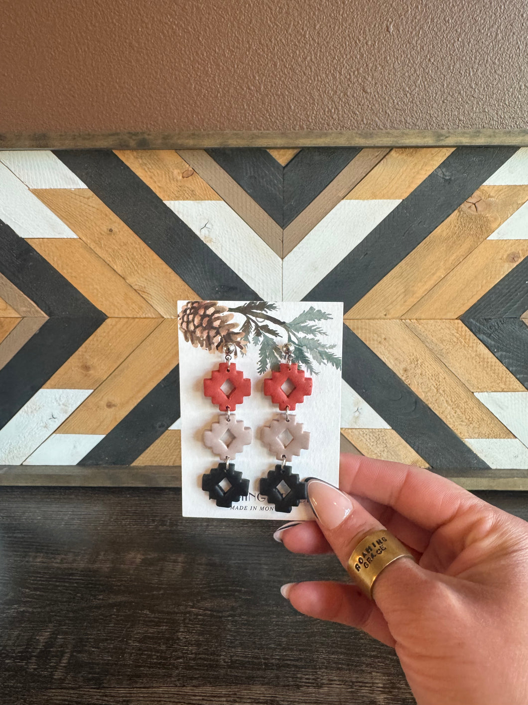 Aztec Dangle Earrings