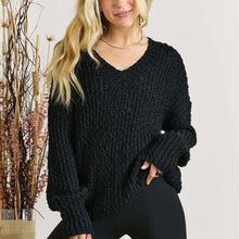 Load image into Gallery viewer, V Neck Soft Textured Sweater Top
