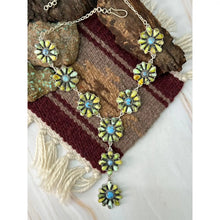 Load image into Gallery viewer, Handmade Sterling Silver Palomino with Golden Hills Turquoise Necklace Signed
