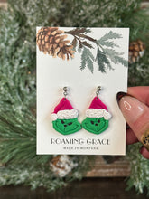 Load image into Gallery viewer, Green Man Earrings
