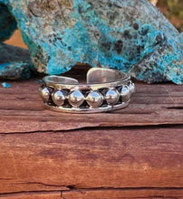 Load image into Gallery viewer, Handmade Sterling Silver 4mm Rocker Stacker Band￼
