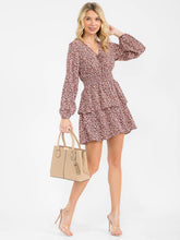 Load image into Gallery viewer, Floral smock waist dress
