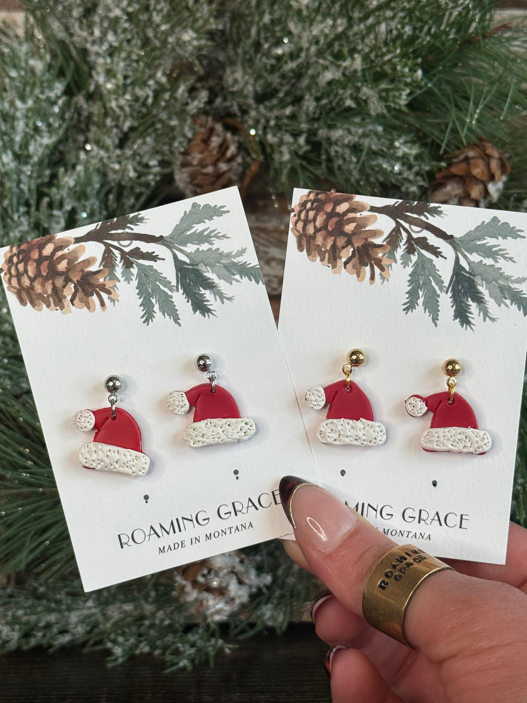 Santa Hat Earrings