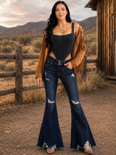 Load image into Gallery viewer, Dust &amp; Denim Black Bodysuit
