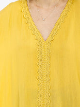 Load image into Gallery viewer, Pop of sunshine lace kimono blouse
