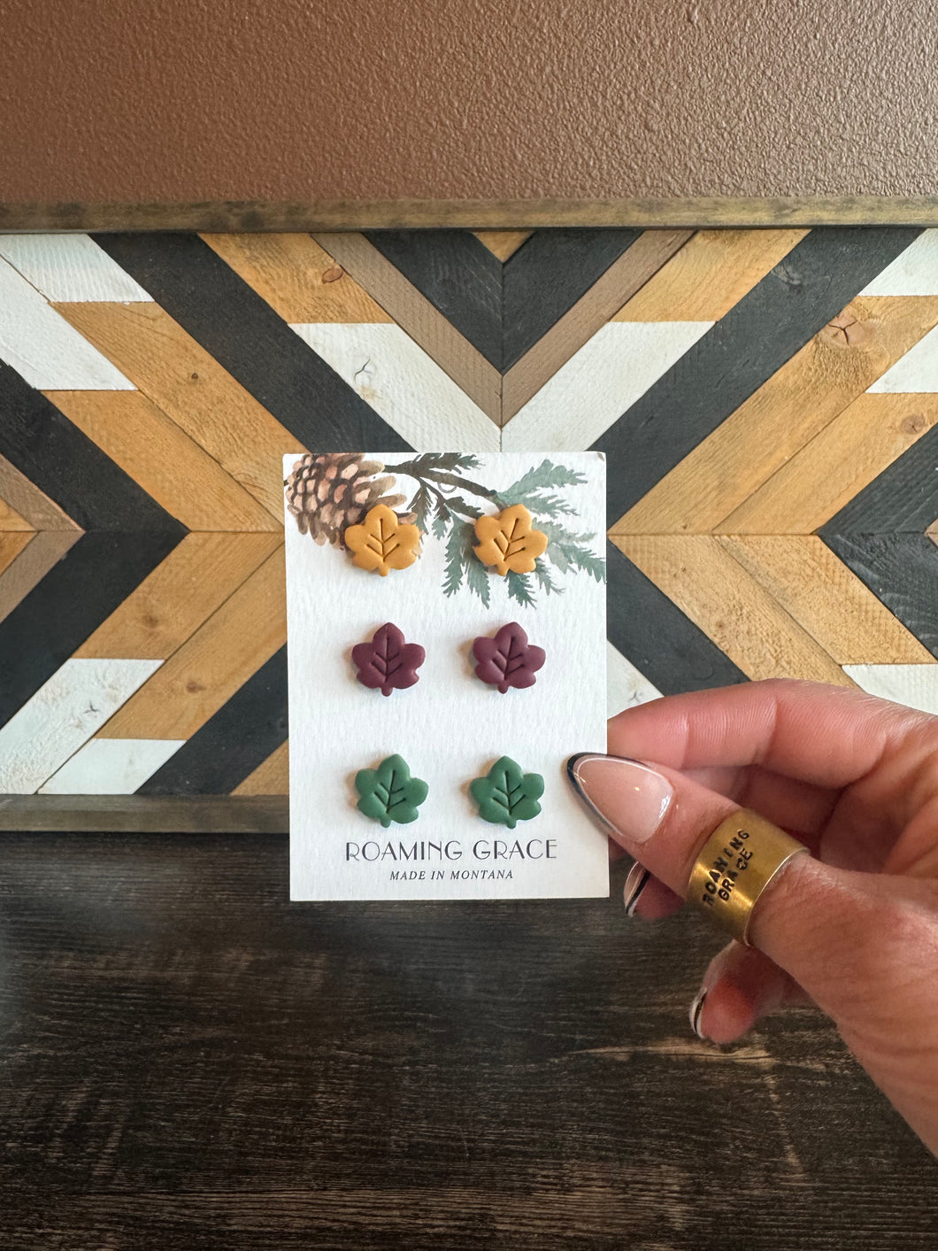 Leaf Stud Earrings