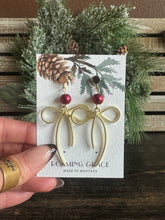 Load image into Gallery viewer, Gold Bow Earrings

