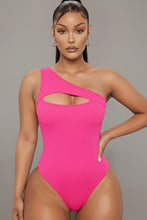 Load image into Gallery viewer, Hot Shot Ribbed One Shoulder Bodysuit
