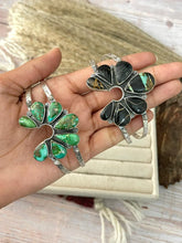 Load image into Gallery viewer, HANDMADE STERLING SILVER MULTI STONE CUFF BRACELET "SIGNED”
