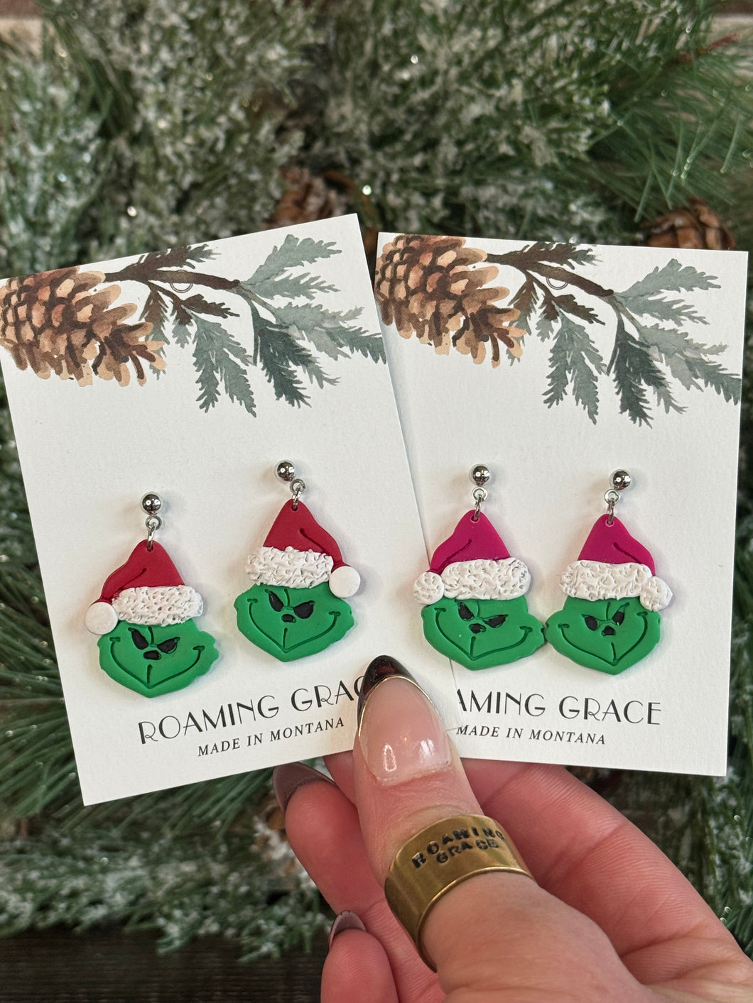 Green Man Earrings