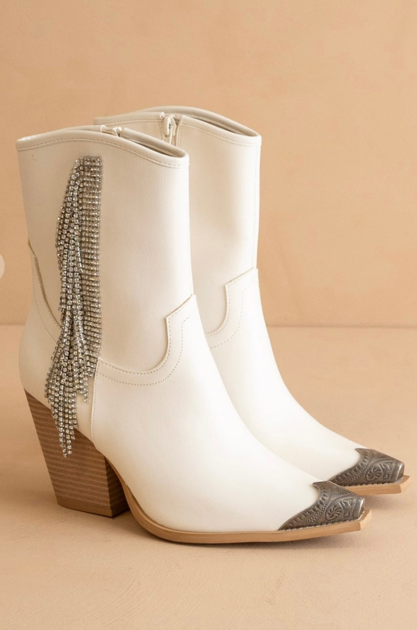 Get It Girl Fringe Booties