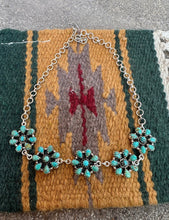 Load image into Gallery viewer, Cassidy sterling silver turquoise choker
