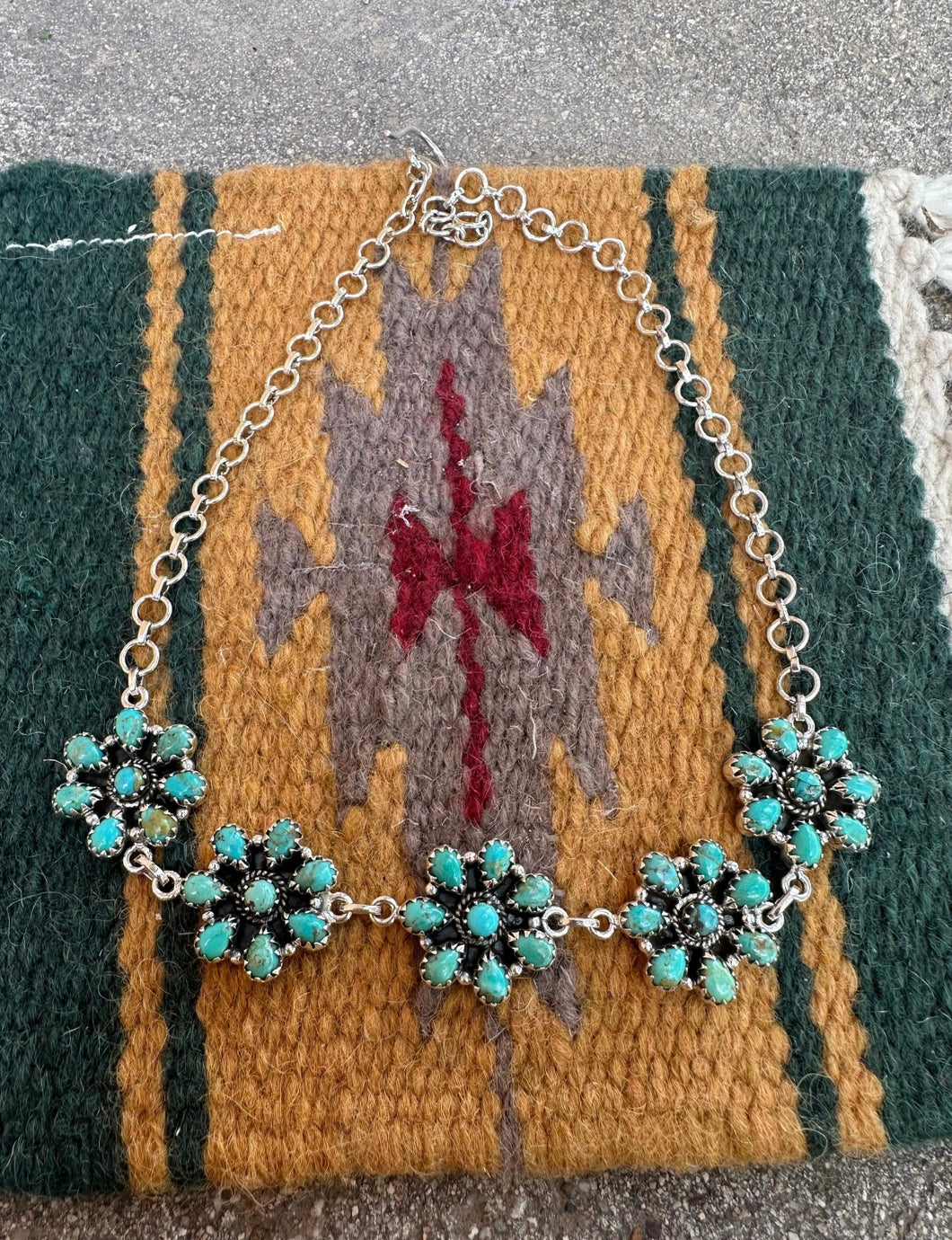 Cassidy sterling silver turquoise choker