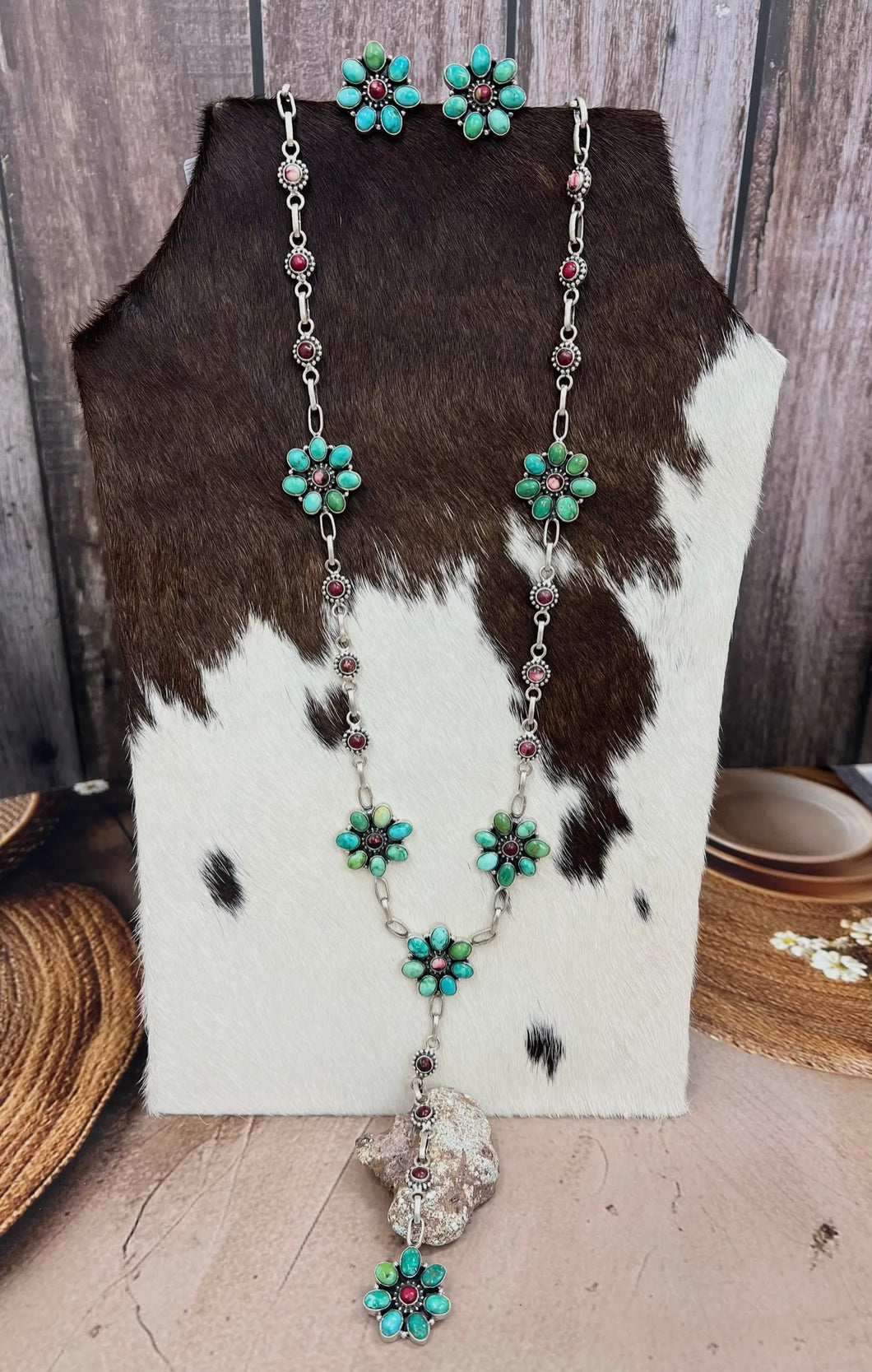 Handmade Sterling Silver Emerald Valley Turquoise Necklace Signed