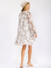Load image into Gallery viewer, Long Sleeve Button Up Paisley Print High-Low Mini Dress
