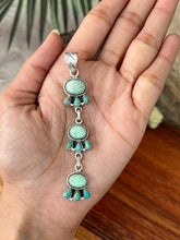 Load image into Gallery viewer, STERLING SILVER PALOMA WITH KINGMAN TURQUOISE PENDANT
