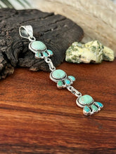 Load image into Gallery viewer, STERLING SILVER PALOMA WITH KINGMAN TURQUOISE PENDANT
