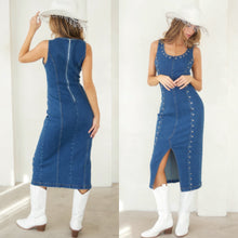 Load image into Gallery viewer, Daisy Mae Denim Dress
