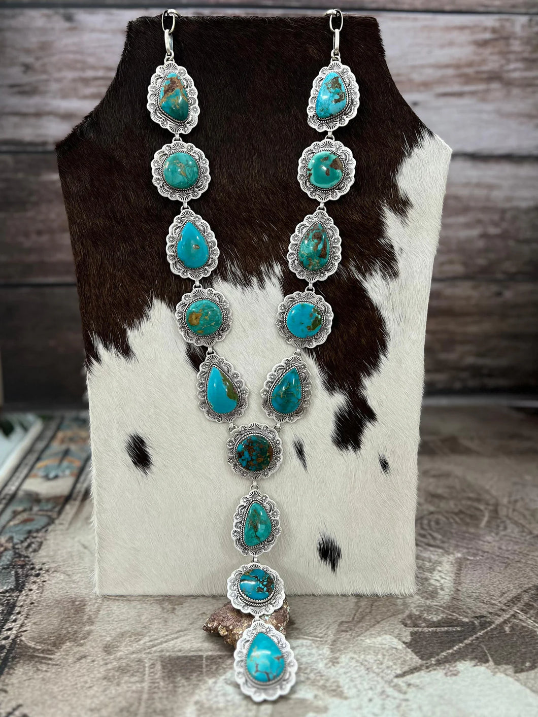 HANDMADE STERLING SILVER HARDY PIT LARIAT NECKLACE WITH SIGNED