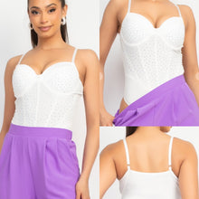 Load image into Gallery viewer, Rhinestone Sweetheart Corset Bodysuit
