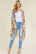 Load image into Gallery viewer, Floral Kimono With Tassel Hem
