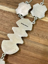 Load image into Gallery viewer, HANDMADE TURQUOISE &amp; STERLING SILVER LARIAT NECKLACE SIGNED
