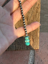 Load image into Gallery viewer, “THE RANCH” HANDMADE STERLING SILVER AND TURQUOISE BEADED DROP LARIAT NECKLACE
