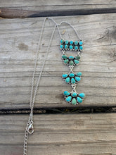 Load image into Gallery viewer, BEAUTIFUL HANDMADE STERLING SILVER &amp; TURQUOISE DROP NECKLACE
