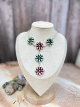 Load image into Gallery viewer, HANDMADE STERLING SILVER COTTON CANDY TURQUOISE NECKLACE WITH SIGNED
