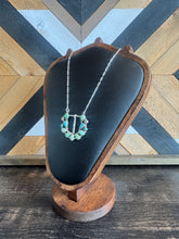 Load image into Gallery viewer, HANDMADE STERLING SILVER MULTI STONE BUCKLE NECKLACE SIGNED
