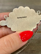 Load image into Gallery viewer, HANDMADE STERLING SILVER, TURQUOISE &amp; PINK DREAM MOJAVE NECKLACE

