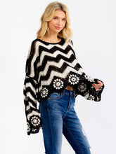 Load image into Gallery viewer, Women's Bell Sleeve Crochet Sweater
