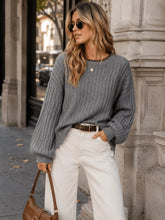 Load image into Gallery viewer, Women’s Long Sleeve Button Up V-Neck Knit Sweater
