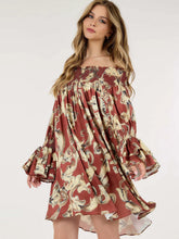 Load image into Gallery viewer, Desert Daze Off Shoulder Dress
