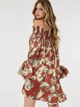 Load image into Gallery viewer, Desert Daze Off Shoulder Dress
