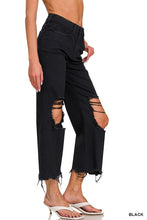 Load image into Gallery viewer, Rough Edge Black Denim
