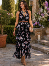 Load image into Gallery viewer, Midnight Prairie Ruffle Dress
