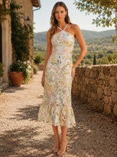 Load image into Gallery viewer, Wildflower Whimsy Lace Midi Dress
