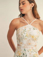 Load image into Gallery viewer, Wildflower Whimsy Lace Midi Dress
