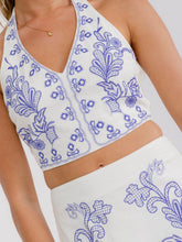Load image into Gallery viewer, Bluebonnet Breeze Embroidered Skirt Set
