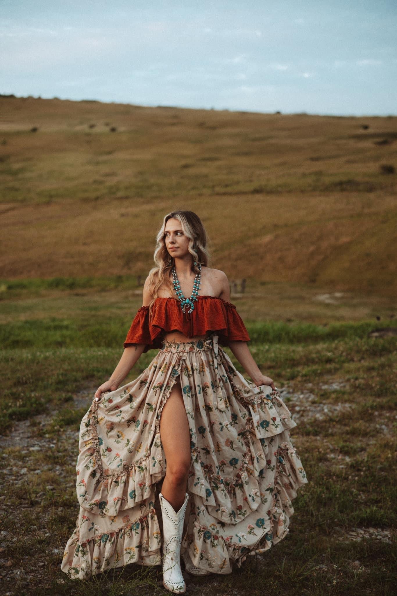 Wild And Free Skirt And Top Gown Rental – Roaminggrace
