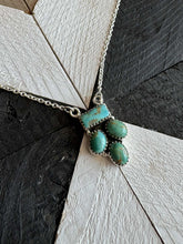 Load image into Gallery viewer, Handmade Sterling Silver Kingman Turquoise Necklace with Signed

