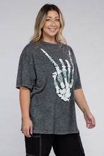 Load image into Gallery viewer, Plus Skeleton Rock Hand Sign Graphic Top
