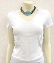 Load image into Gallery viewer, Handmade Navajo Bead, Turquoise Necklace
