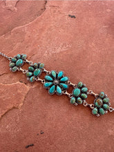 Load image into Gallery viewer, Handmade Sterling Silver &amp; Turquoise Cluster Choker Set

