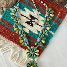 Load image into Gallery viewer, Handmade Sterling Silver Palomino with Golden Hills and Sonoran Mountain Turquoise Necklace Signed
